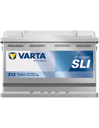 BATERÍA VARTA E12 DYNAMIC SLI 74 Ah ARRANQUE 680 + IZQUIERDA