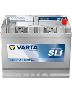 BATERÍA VARTA E23 DYNAMIC SLI 70 Ah ARRANQUE 630 + DERECHA
