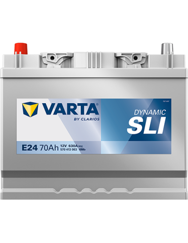 BATERÍA VARTA E24 DYNAMIC SLI 70 Ah ARRANQUE 630 + IZQUIERDA