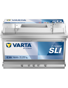 BATERÍA VARTA E38 DYNAMIC SLI 74 Ah ARRANQUE 750 + DERECHA