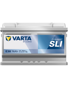 BATERÍA VARTA E38 DYNAMIC SLI 74 Ah ARRANQUE 750 + DERECHA 2