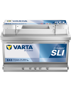 BATERÍA VARTA E43 DYNAMIC SLI 72 Ah ARRANQUE 680 + DERECHA