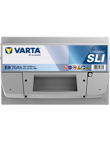 BATERÍA VARTA E9 DYNAMIC SLI 70 Ah ARRANQUE 640 + DERECHA