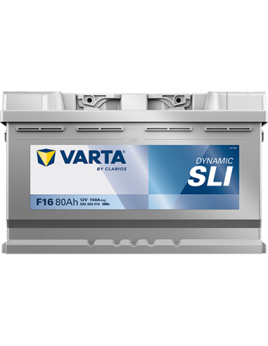 BATERÍA VARTA F16 DYNAMIC SLI 80 Ah ARRANQUE 740 + DERECHA