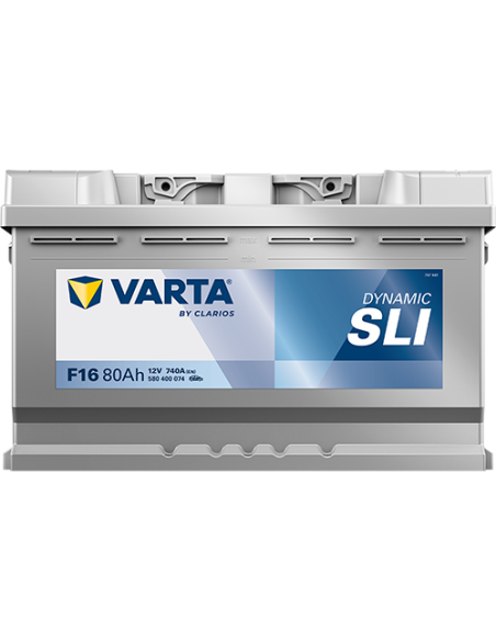 BATERÍA VARTA F16 DYNAMIC SLI 80 Ah ARRANQUE 740 + DERECHA