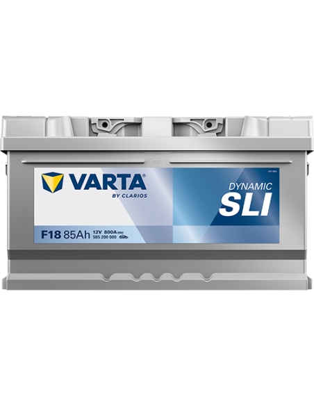 BATERÍA VARTA F18 DYNAMIC SLI 85 Ah ARRANQUE 800 + DERECHA