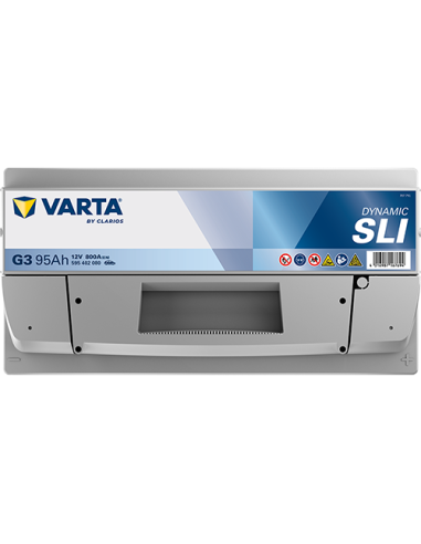 BATERÍA VARTA G3 DYNAMIC SLI 95 Ah ARRANQUE 800 + DERECHA