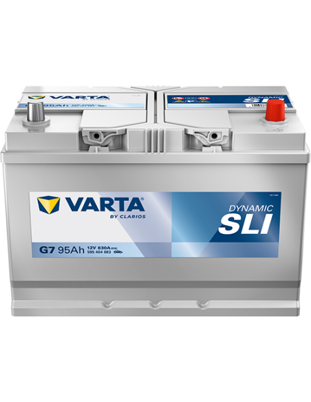 BATERÍA VARTA G7 DYNAMIC SLI 95 Ah ARRANQUE 830 + DERECHA