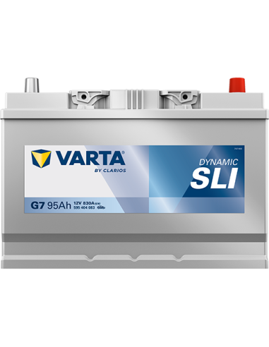 BATERÍA VARTA G7 DYNAMIC SLI 95 Ah ARRANQUE 830 + DERECHA