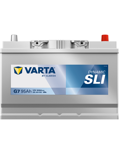 BATERÍA VARTA G7 DYNAMIC SLI 95 Ah ARRANQUE 830 + DERECHA