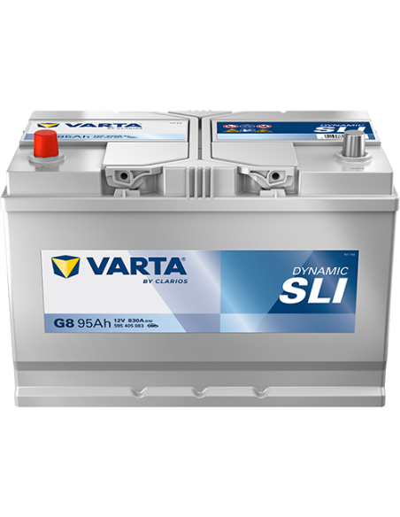 BATERÍA VARTA G8 DYNAMIC SLI 95 Ah ARRANQUE 830 + IZQUIERDA