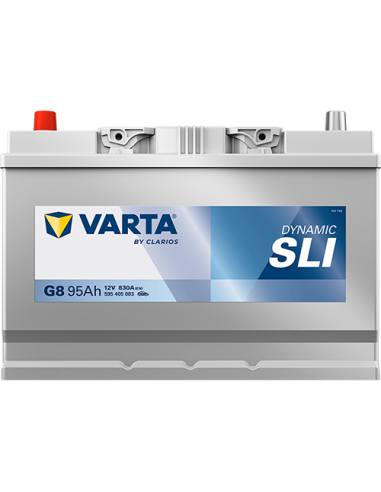 BATERÍA VARTA G8 DYNAMIC SLI 95 Ah ARRANQUE 830 + IZQUIERDA