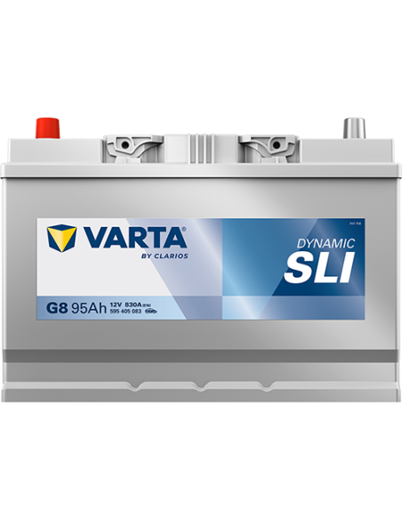 BATERÍA VARTA G8 DYNAMIC SLI 95 Ah ARRANQUE 830 + IZQUIERDA