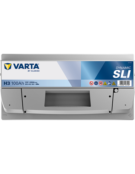 BATERÍA BARTA H3 DYNAMIC SLI 100 Ah ARRANQUE 830 + DERECHA
