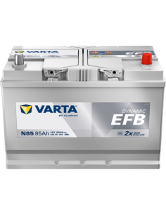 BATERÍA VARTA N85 DYNAMIC EFB 85 Ah  800  ARRANQUE + DERECHA
