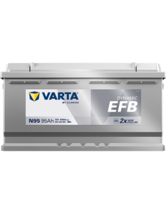 BATERÍA VARTA N95 DYNAMIC EFB 95 Ah  850  ARRANQUE + DERECHA 2