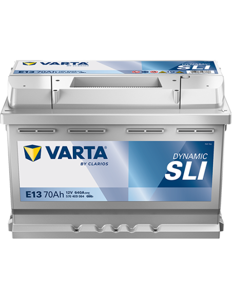 BATERÍA VARTA E13 DYNAMIC SLI 70 Ah ARRANQUE 640 + IZQUIERDA