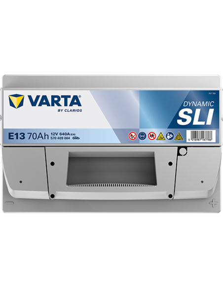 BATERÍA VARTA E13 DYNAMIC SLI 70 Ah ARRANQUE 640 + IZQUIERDA
