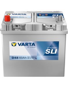 BATERÍA VARTA D48 DYNAMIC SLI 60 Ah  540  ARRANQUE + IZQUIERDA