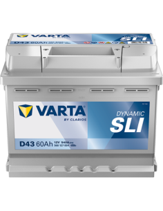 BATERÍA VARTA D43 DYNAMIC SLI 60 Ah  540  ARRANQUE + DERECHA