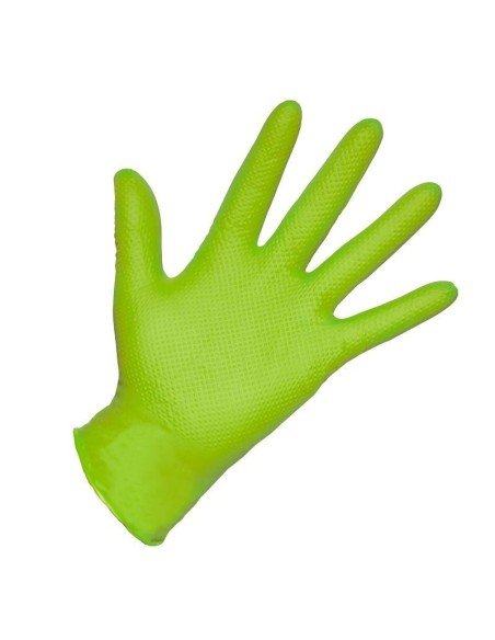 GUANTE NITRILO DIAMANTADO DUNE VERDE 50ud.